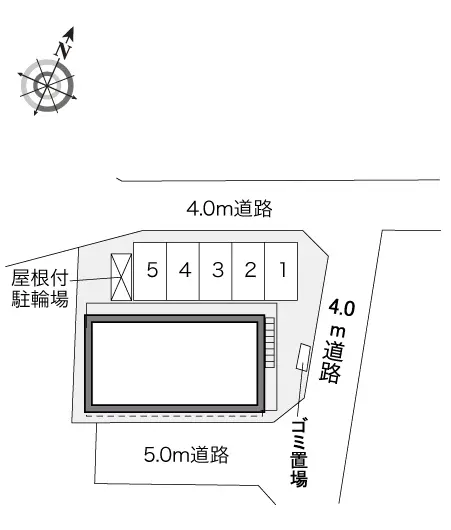 ★手数料０円★厚木市三田南２丁目　月極駐車場（LP）